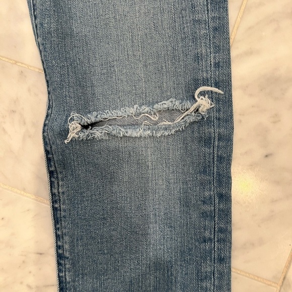 𝅺RAG & BONE Ankle Skinny Lena distressed jeans size 25 cropped 9 inch rise EUC - Picture 6 of 16